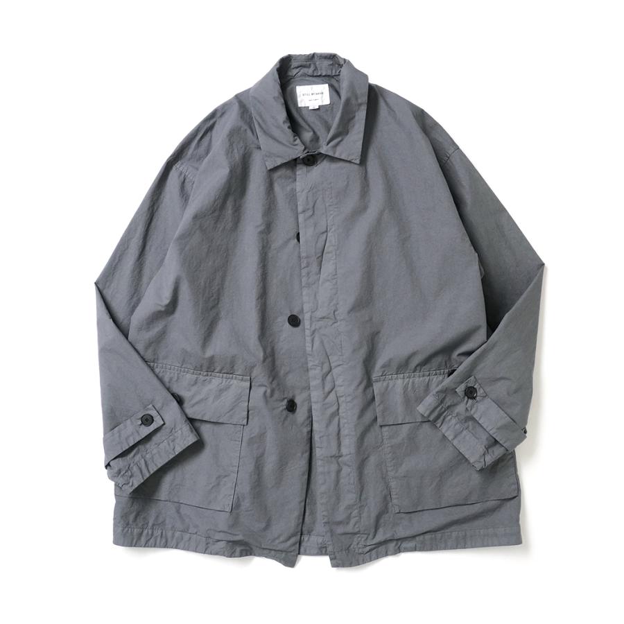 STILL BY HAND スティルバイハンド / CO04261 - ECRU 製品染め ハーフコート Garment-dye half coat | STILL BY HAND | 02