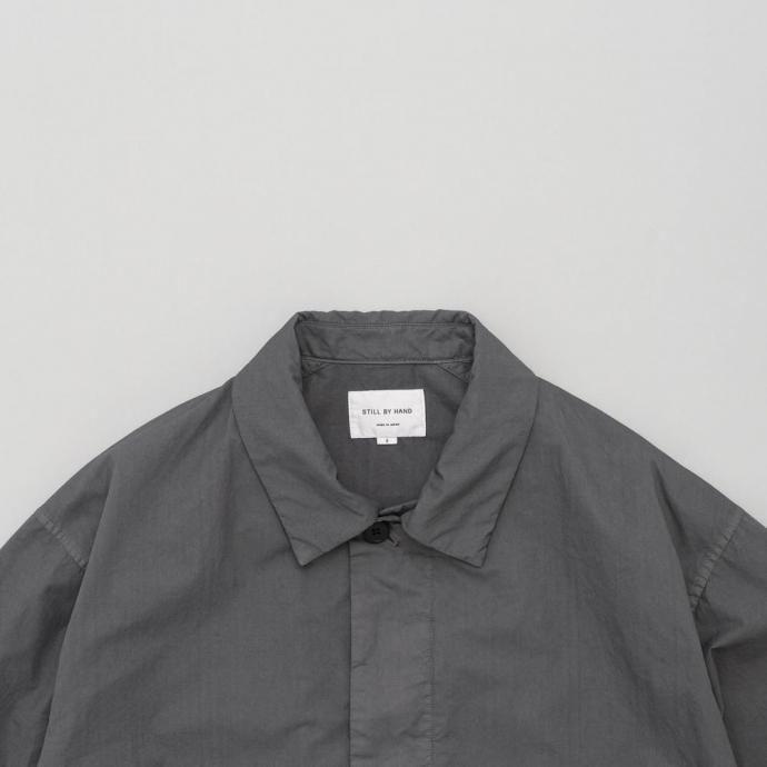 STILL BY HAND スティルバイハンド / CO04261 - BLUE GREY 製品染め ハーフコート Garment-dye half coat | STILL BY HAND | 01