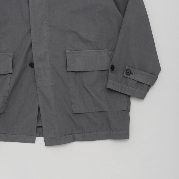 STILL BY HAND スティルバイハンド / CO04261 - BLUE GREY 製品染め ハーフコート Garment-dye half coat | STILL BY HAND | 03