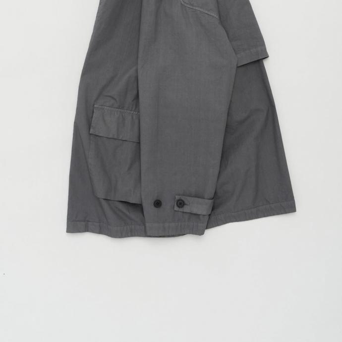 STILL BY HAND スティルバイハンド / CO04261 - BLUE GREY 製品染め ハーフコート Garment-dye half coat | STILL BY HAND | 04