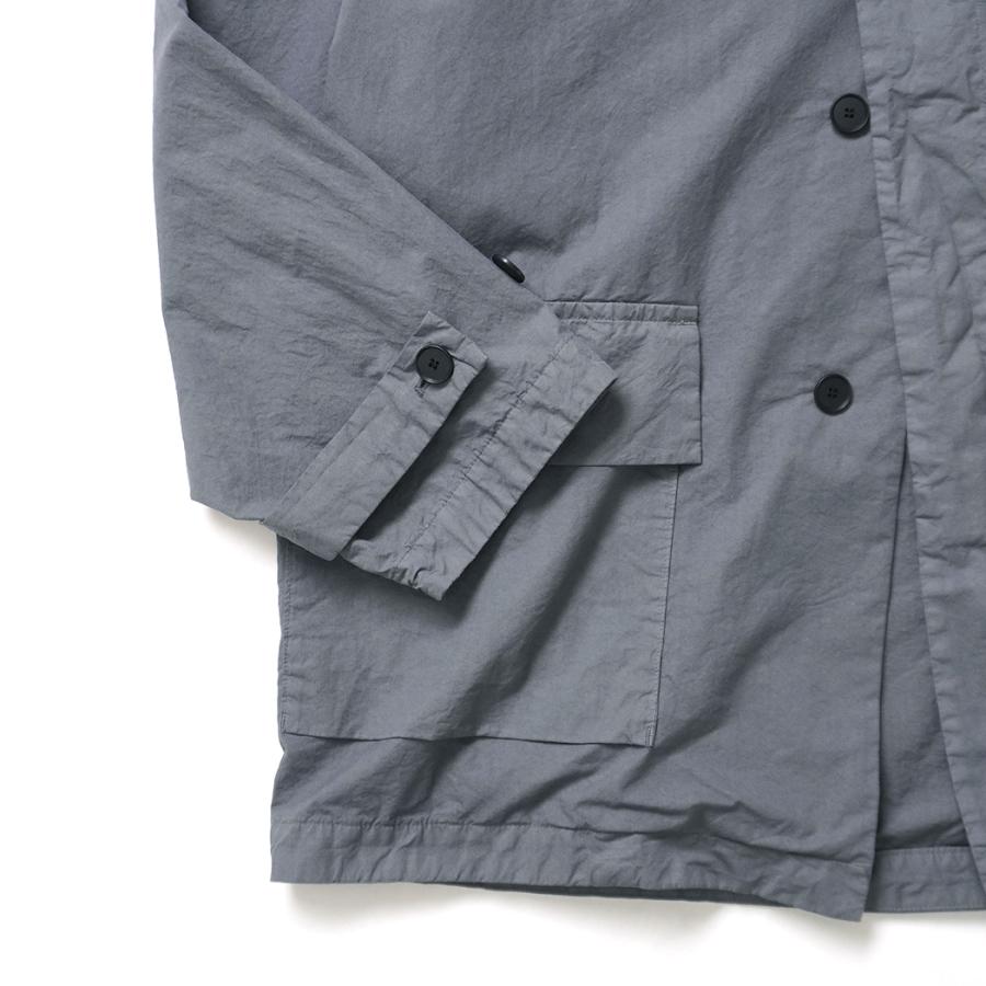 STILL BY HAND スティルバイハンド / CO04261 - BLUE GREY 製品染め ハーフコート Garment-dye half coat | STILL BY HAND | 06