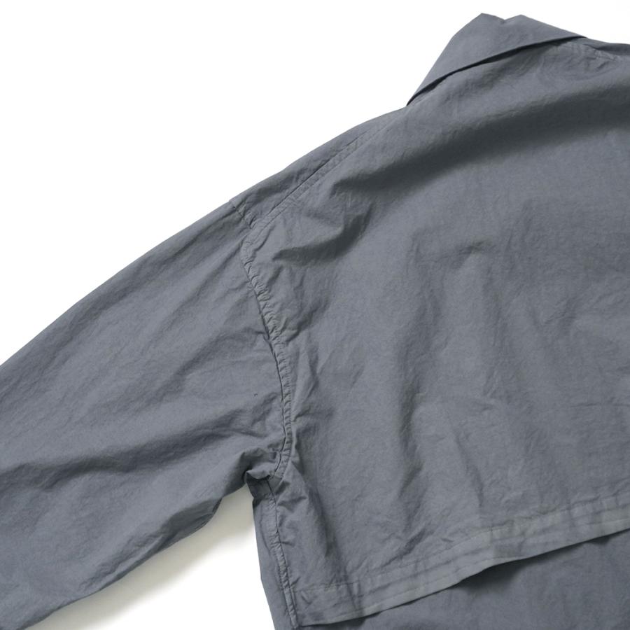 STILL BY HAND スティルバイハンド / CO04261 - BLUE GREY 製品染め ハーフコート Garment-dye half coat | STILL BY HAND | 05