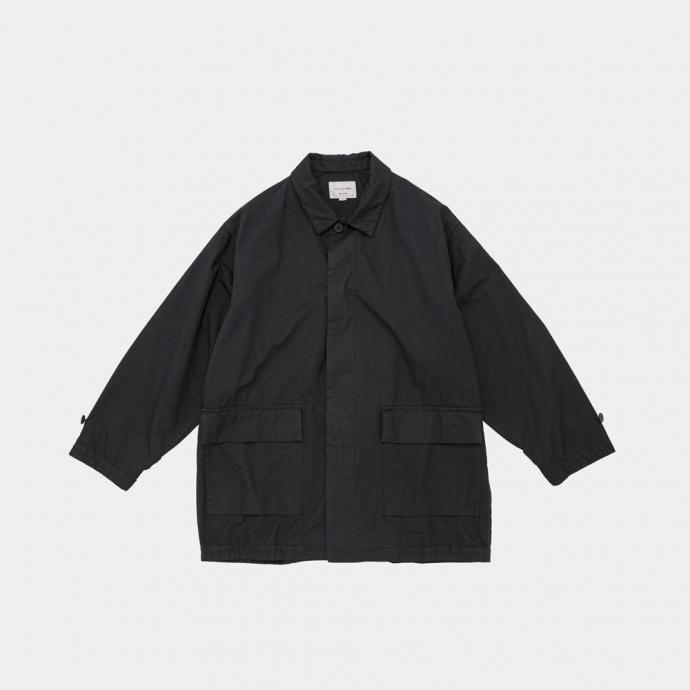 STILL BY HAND スティルバイハンド / CO04261 - BLACK NAVY 製品染め ハーフコート Garment-dye half coat | STILL BY HAND