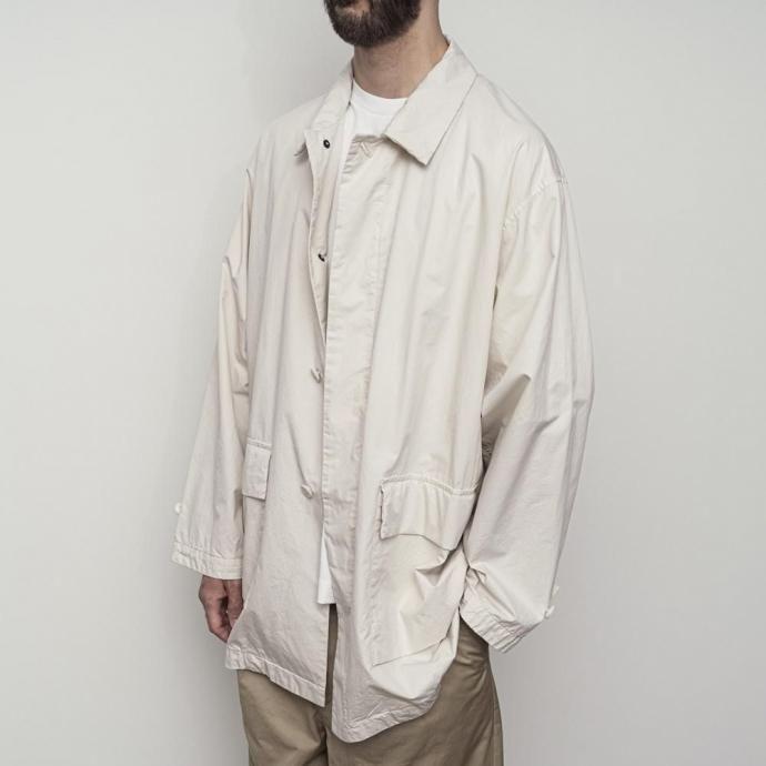 STILL BY HAND スティルバイハンド / CO04261 - BLACK NAVY 製品染め ハーフコート Garment-dye half coat | STILL BY HAND | 08