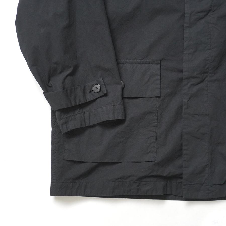 STILL BY HAND スティルバイハンド / CO04261 - BLACK NAVY 製品染め ハーフコート Garment-dye half coat | STILL BY HAND | 05