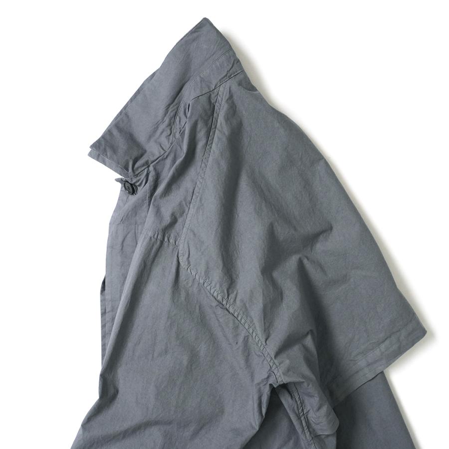 STILL BY HAND スティルバイハンド / CO04261 - BLACK NAVY 製品染め ハーフコート Garment-dye half coat | STILL BY HAND | 04