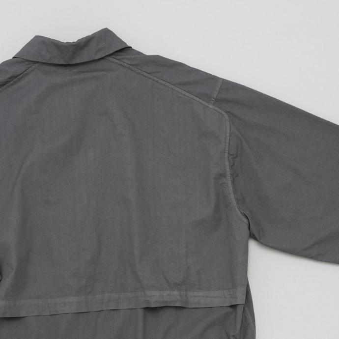 STILL BY HAND スティルバイハンド / CO04261 - BLACK NAVY 製品染め ハーフコート Garment-dye half coat | STILL BY HAND | 06