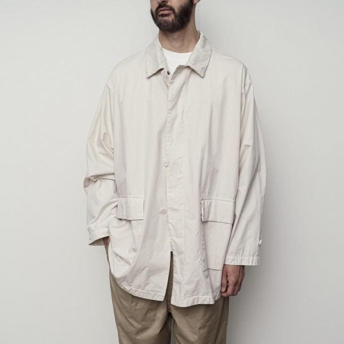 STILL BY HAND スティルバイハンド / CO04261 - BLACK NAVY 製品染め ハーフコート Garment-dye half coat | STILL BY HAND | 07