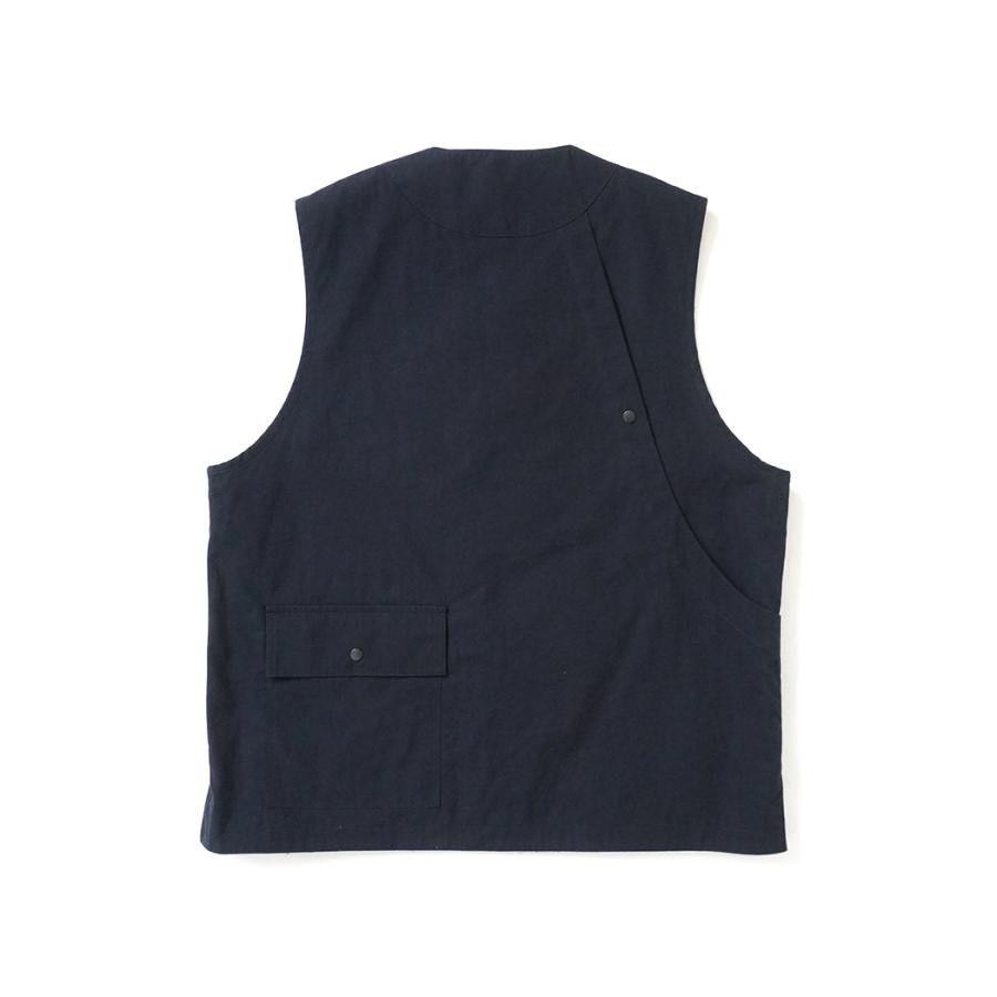 kontor / KON-VE01261 - NAVY マルチポケットベスト Wax coated multi-pocket vest |  | 01