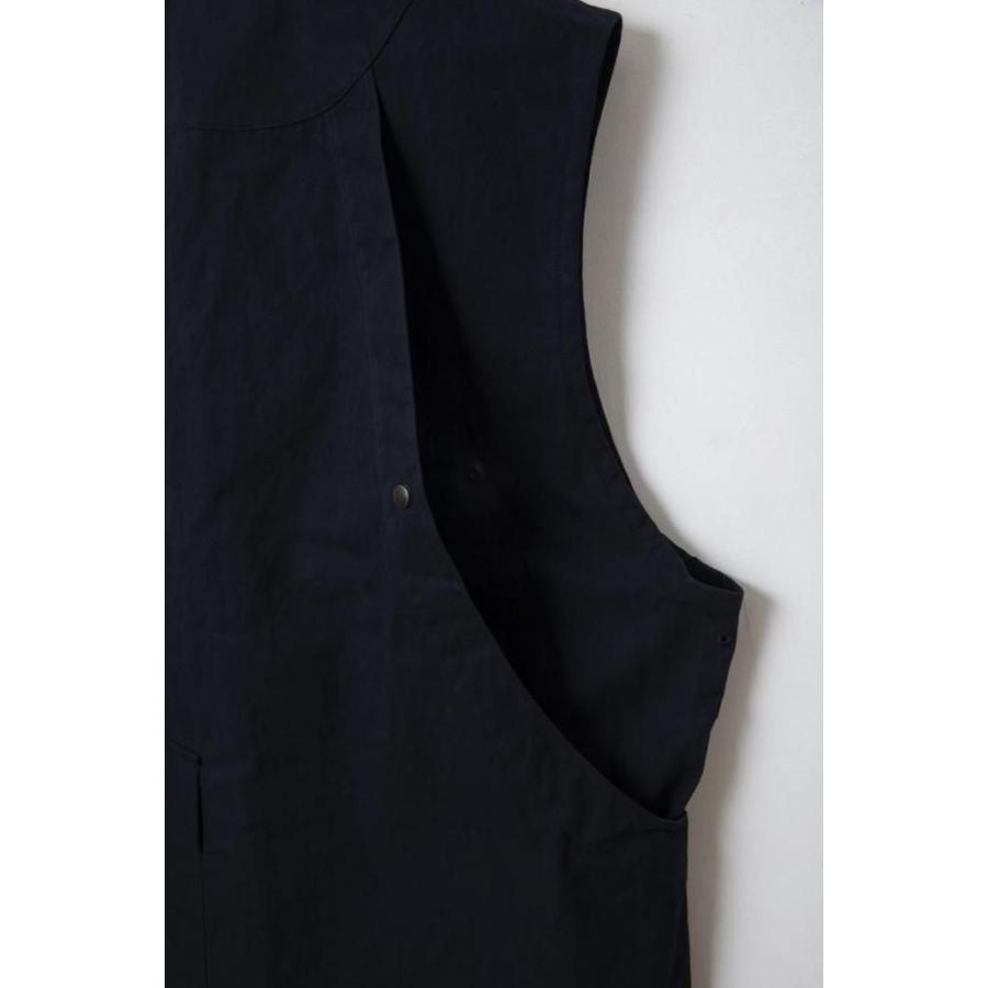 kontor / KON-VE01261 - NAVY マルチポケットベスト Wax coated multi-pocket vest |  | 04