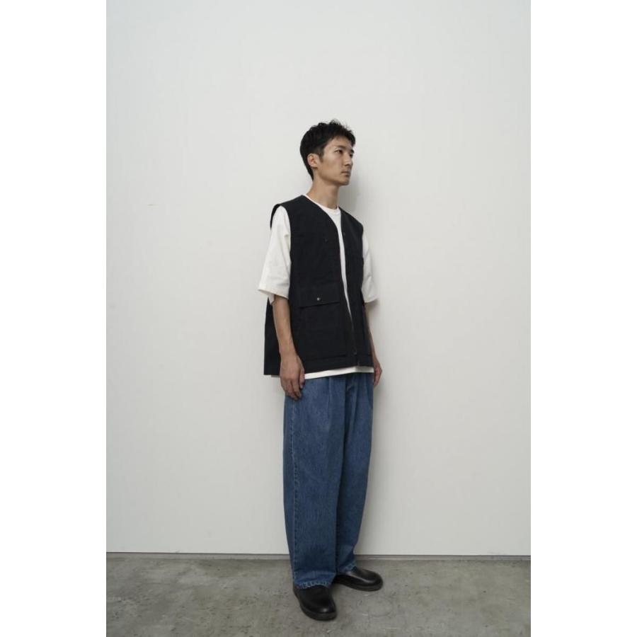 kontor / KON-VE01261 - NAVY マルチポケットベスト Wax coated multi-pocket vest |  | 06
