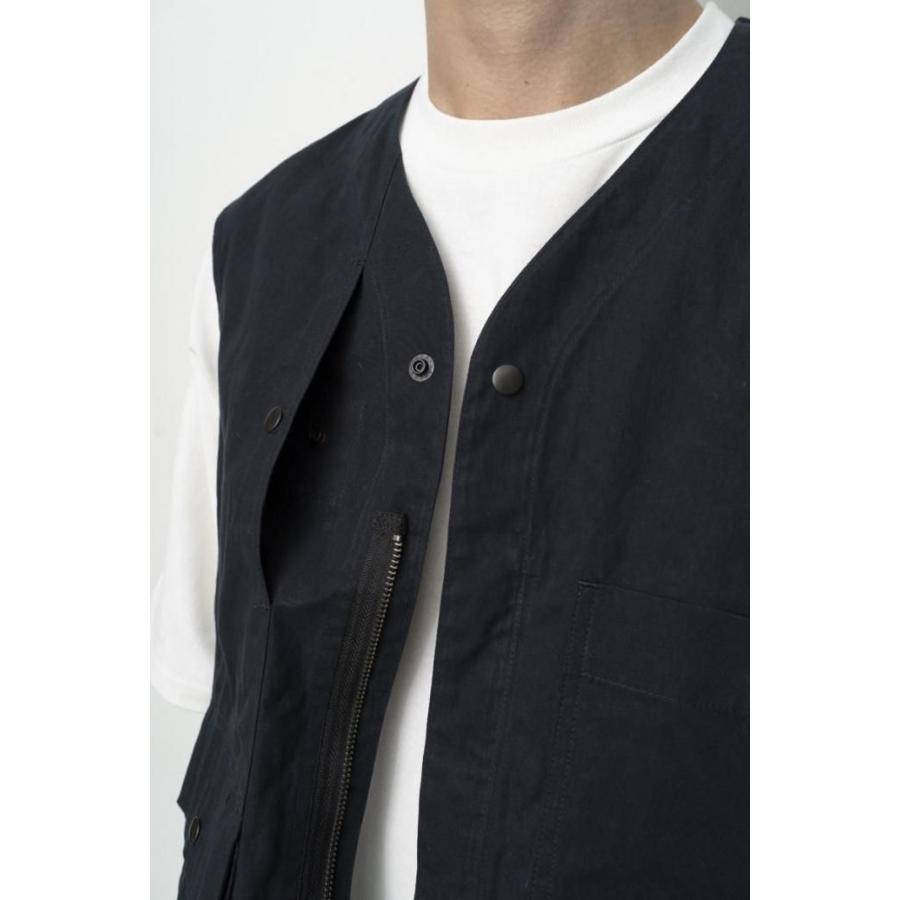 kontor / KON-VE01261 - NAVY マルチポケットベスト Wax coated multi-pocket vest |  | 08