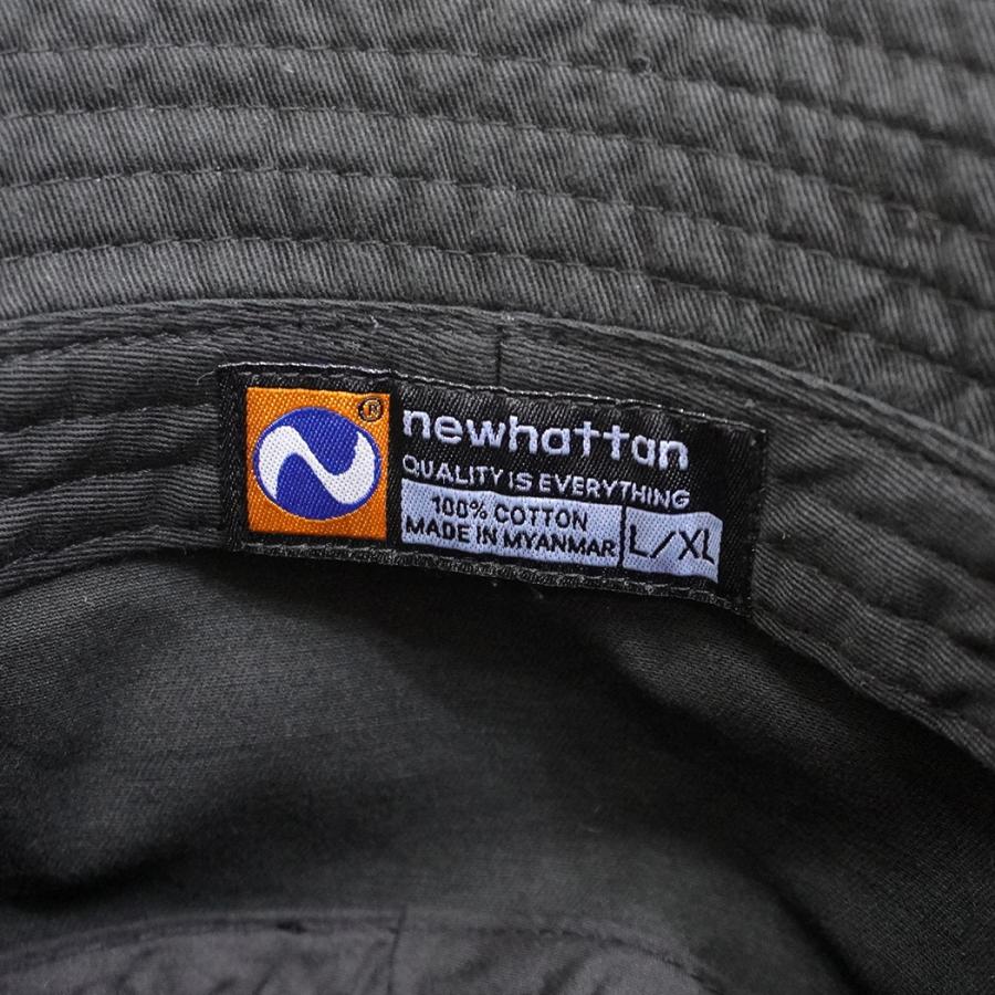 Newhattan / 1509 Down Brim Bucket Hat - Black Twill ニューハッタン ダウンブリムバケットハット ブラック | newhattan | 03