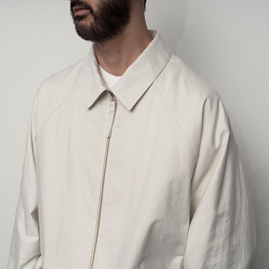 STILL BY HAND スティルバイハンド / BL01261 - IVORY ジップアップ モールスキンブルゾン Zip up moleskin blouson | STILL BY HAND | 07