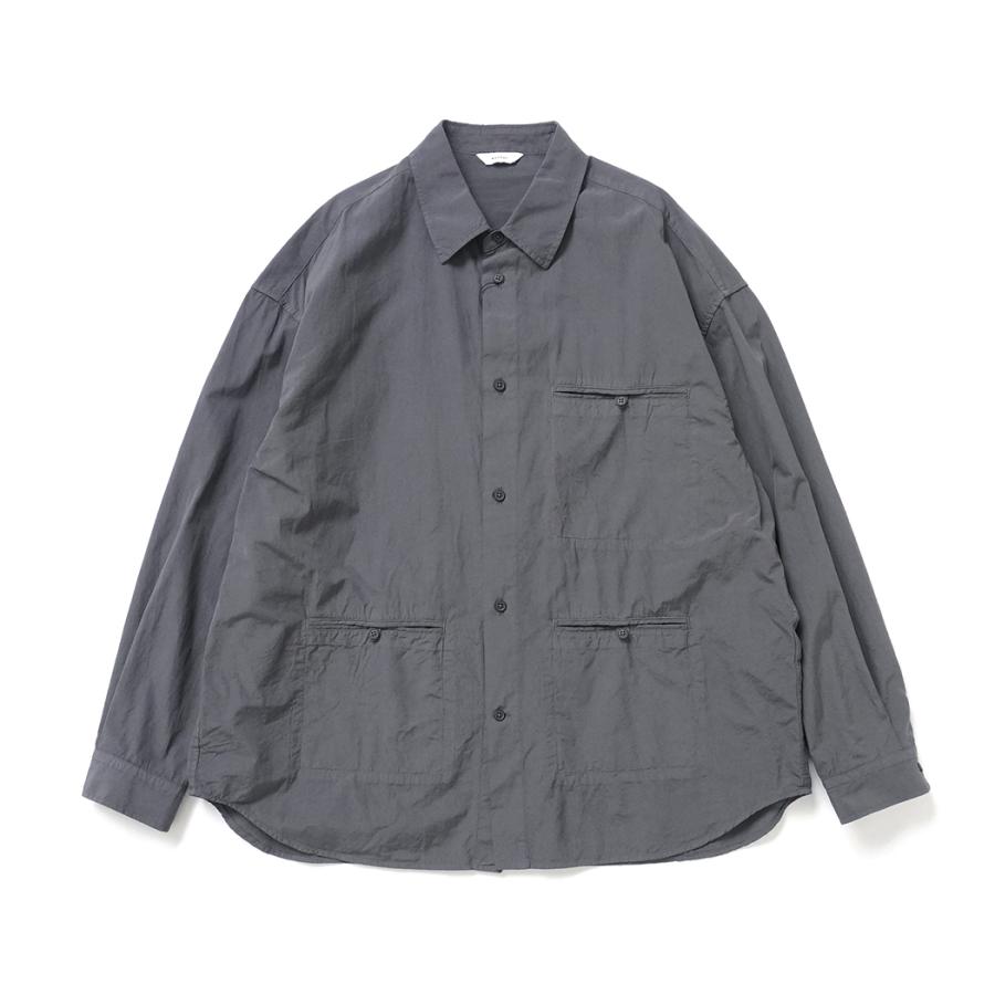 kontor / KON-SH03261 - CHARCOAL ガーメントダイ キューバシャツ Garment-dyed cuban shirt | 