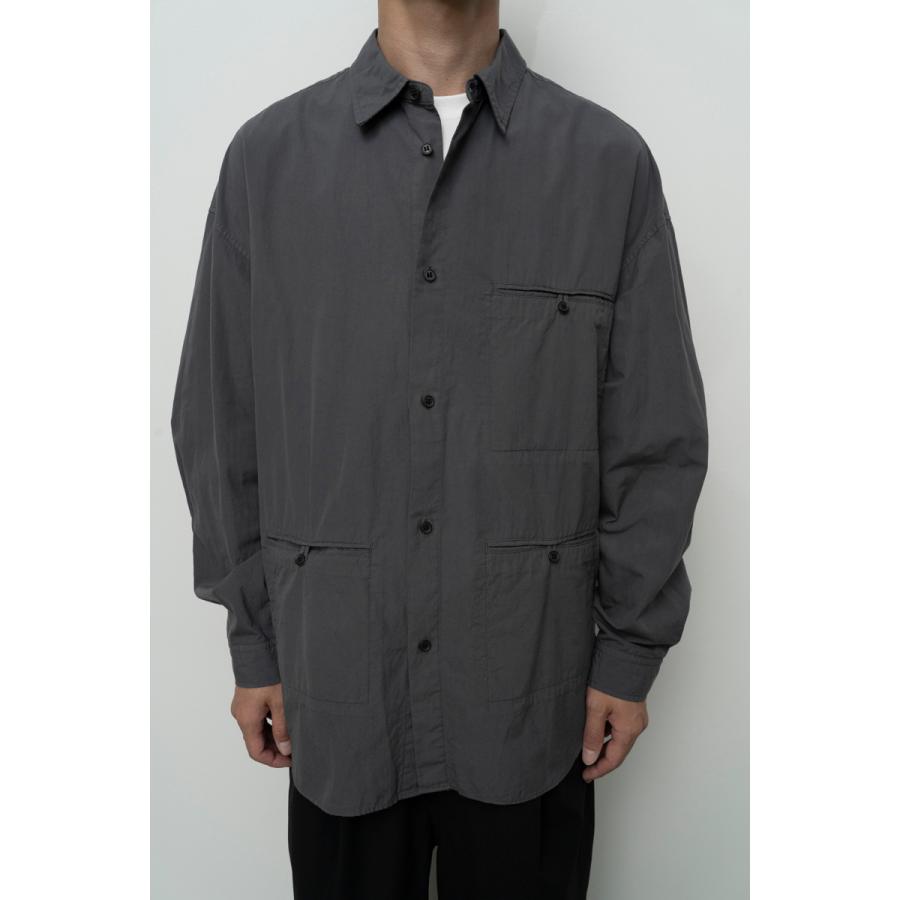kontor / KON-SH03261 - CHARCOAL ガーメントダイ キューバシャツ Garment-dyed cuban shirt |  | 07