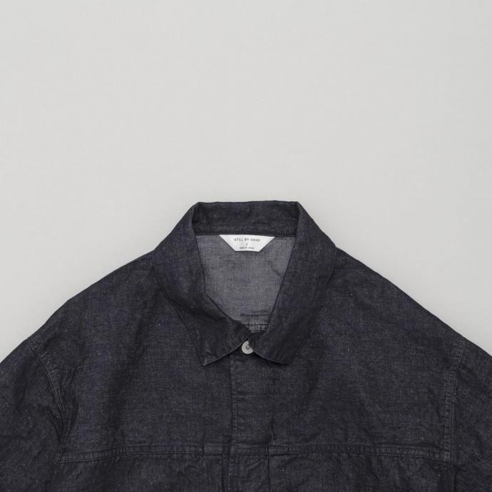 STILL BY HAND スティルバイハンド / DN01261 - DARK NAVY ヘンプ混 デニムジャケット Hemp mixed denim blouson | STILL BY HAND | 01
