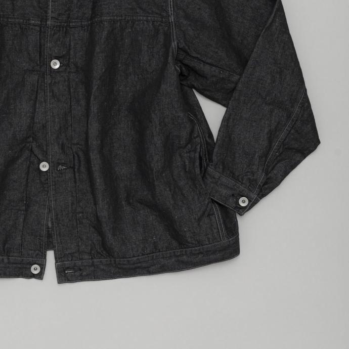 STILL BY HAND スティルバイハンド / DN01261 - DARK NAVY ヘンプ混 デニムジャケット Hemp mixed denim blouson | STILL BY HAND | 03