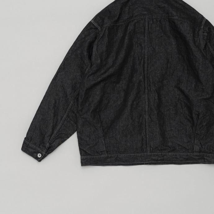 STILL BY HAND スティルバイハンド / DN01261 - DARK NAVY ヘンプ混 デニムジャケット Hemp mixed denim blouson | STILL BY HAND | 04