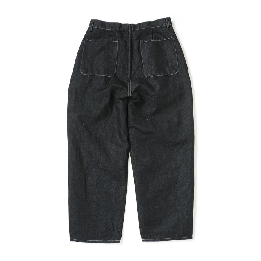 STILL BY HAND スティルバイハンド / DN02261 - BLACK ヘンプ混 デニムパンツ Hemp mixed denim pants | STILL BY HAND | 01