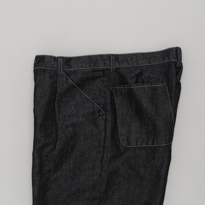 STILL BY HAND スティルバイハンド / DN02261 - BLACK ヘンプ混 デニムパンツ Hemp mixed denim pants | STILL BY HAND | 02