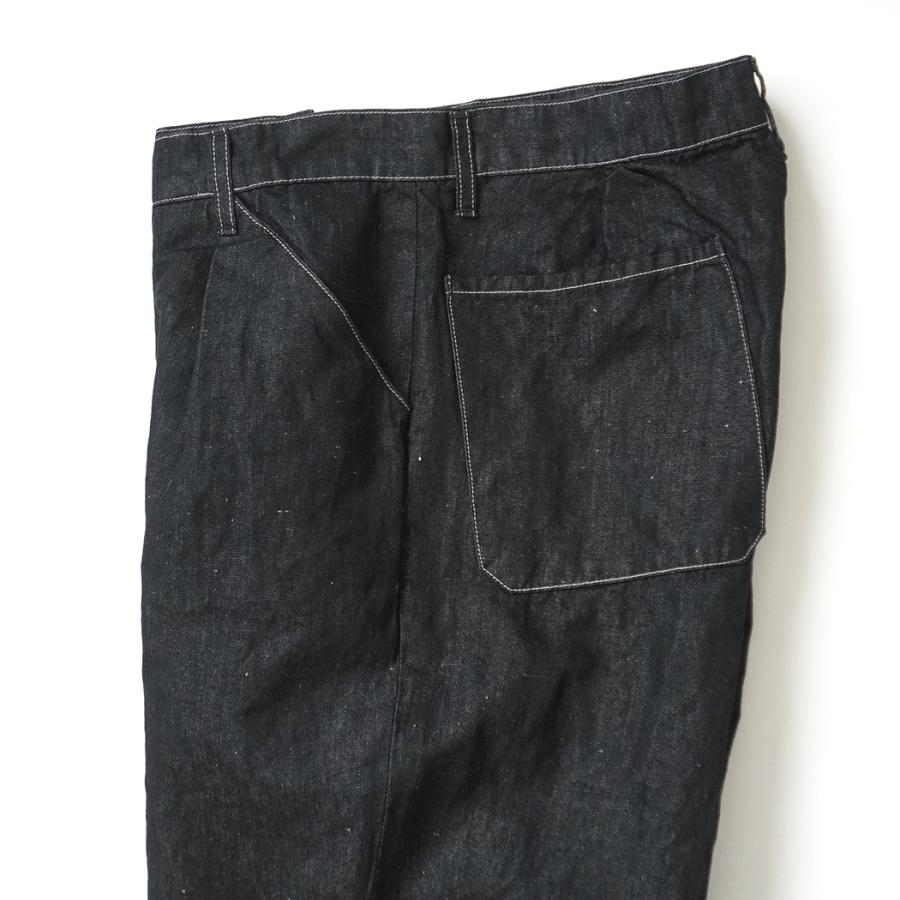 STILL BY HAND スティルバイハンド / DN02261 - BLACK ヘンプ混 デニムパンツ Hemp mixed denim pants | STILL BY HAND | 03