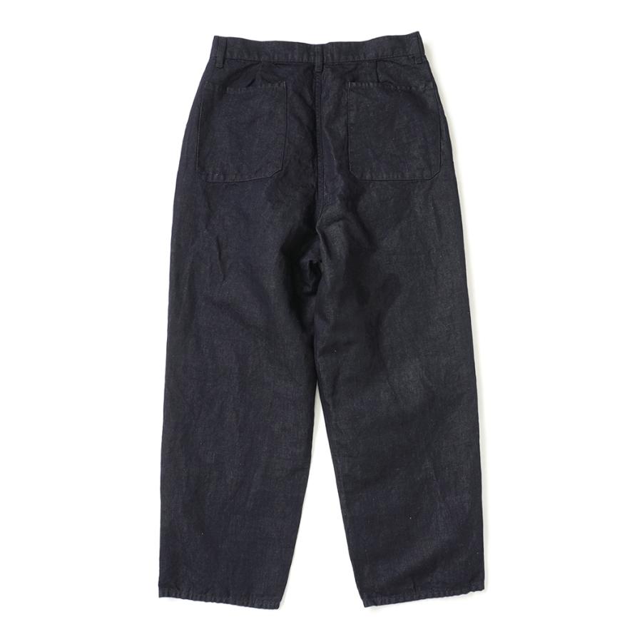 STILL BY HAND スティルバイハンド / DN02261 - DARK NAVY ヘンプ混 デニムパンツ Hemp mixed denim pants | STILL BY HAND | 01