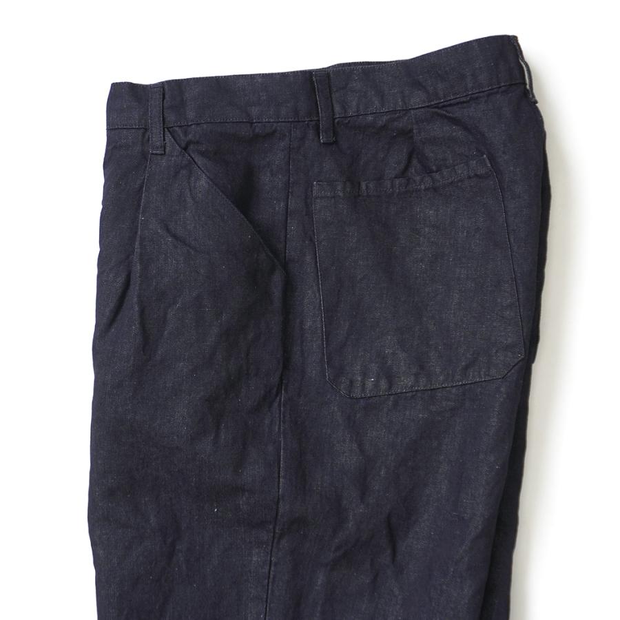 STILL BY HAND スティルバイハンド / DN02261 - DARK NAVY ヘンプ混 デニムパンツ Hemp mixed denim pants | STILL BY HAND | 03