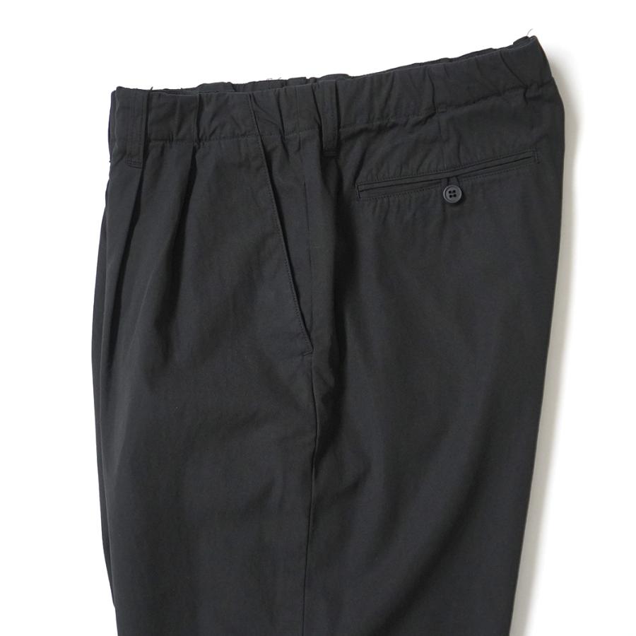 STILL BY HAND スティルバイハンド / PT01261 - INK BLACK ガーメントダイ 2タックパンツ Garment-dye 2 pleat pants | STILL BY HAND | 03