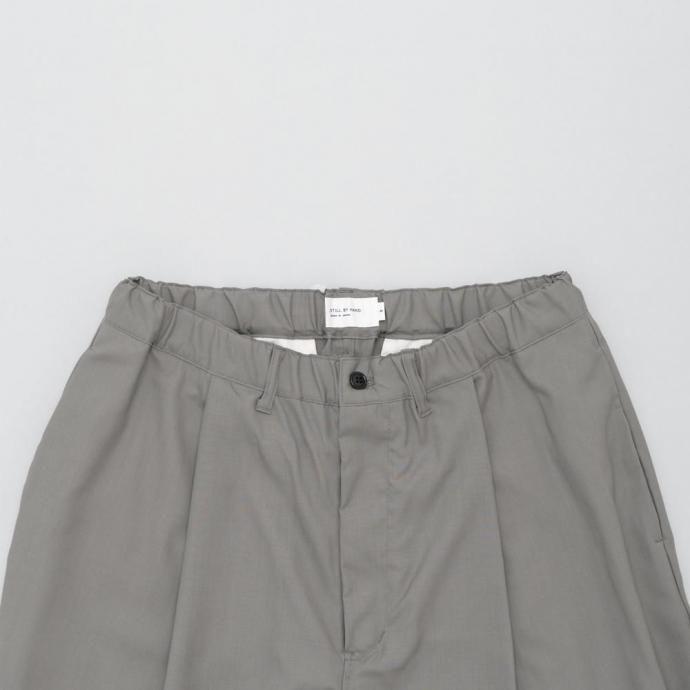 STILL BY HAND スティルバイハンド / PT09261 - GREY サマーウール ワイドパンツ Summer wool wide pants | STILL BY HAND | 01
