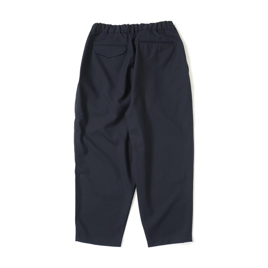STILL BY HAND スティルバイハンド / PT09261 - BLACK NAVY サマーウール ワイドパンツ Summer wool wide pants | STILL BY HAND | 01