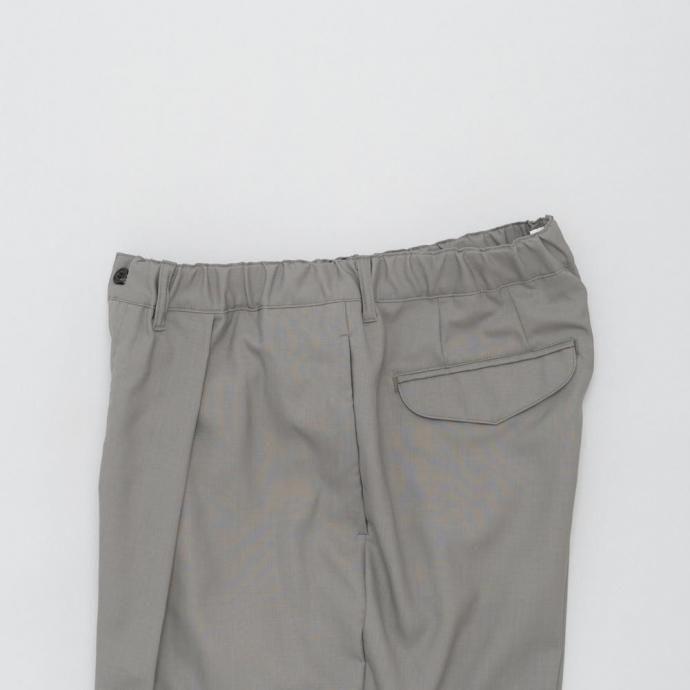 STILL BY HAND スティルバイハンド / PT09261 - BLACK NAVY サマーウール ワイドパンツ Summer wool wide pants | STILL BY HAND | 02