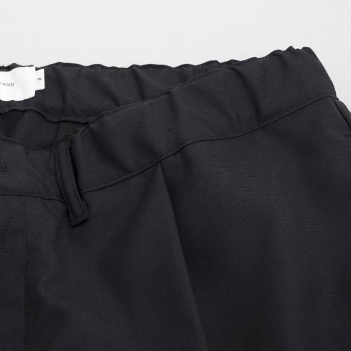 STILL BY HAND スティルバイハンド / PT09261 - BLACK NAVY サマーウール ワイドパンツ Summer wool wide pants | STILL BY HAND | 03