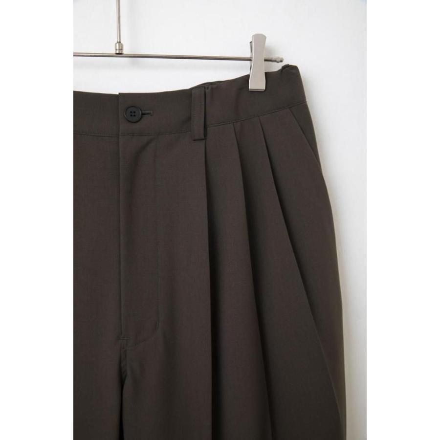 kontor / KON-PT03261 - KHAKI サマーウール 3タックパンツ Summer wool three-pleats slacks |  | 02