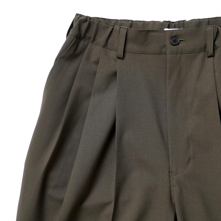 kontor / KON-PT03261 - KHAKI サマーウール 3タックパンツ Summer wool three-pleats slacks |  | 02
