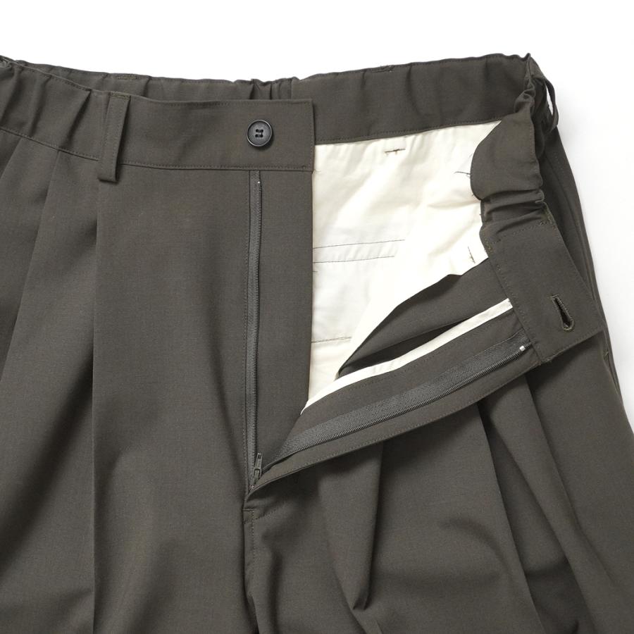 kontor / KON-PT03261 - KHAKI サマーウール 3タックパンツ Summer wool three-pleats slacks |  | 04