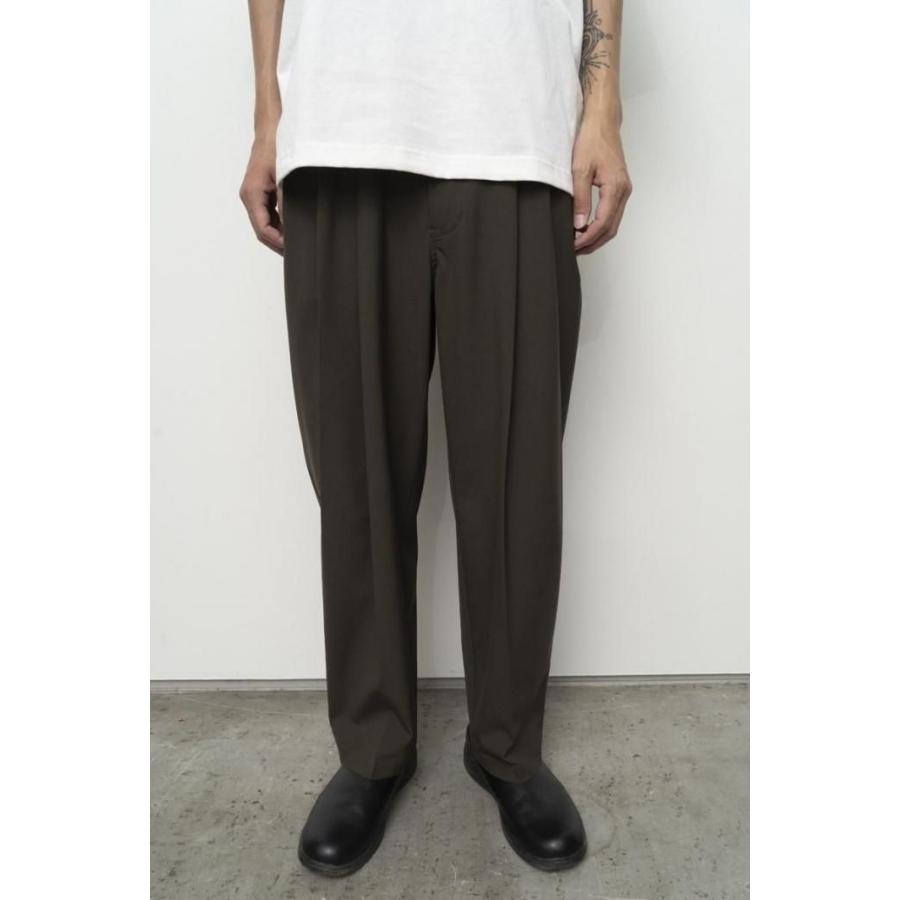 kontor / KON-PT03261 - BLACK サマーウール 3タックパンツ Summer wool three-pleats slacks |  | 03
