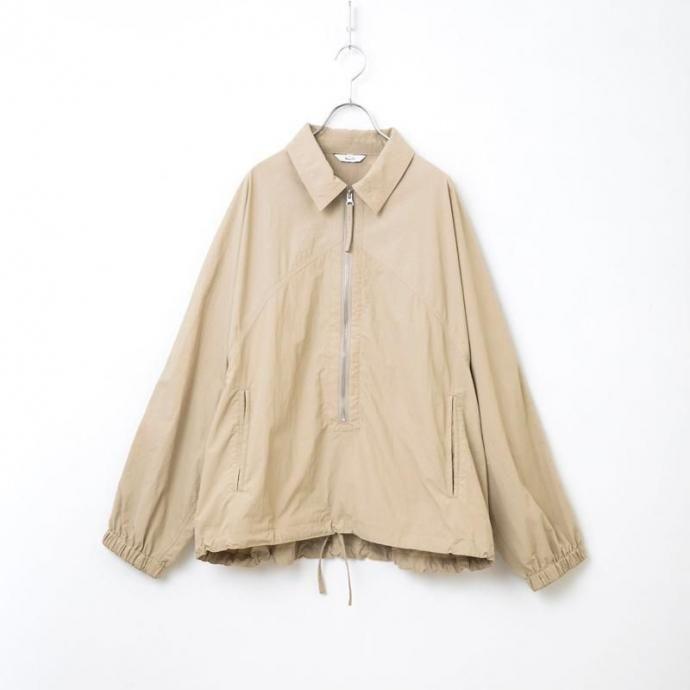 kontor / KON-BL02261 - BEIGE プルオーバーブルゾン Raglan sleeves half-zip jacket | 
