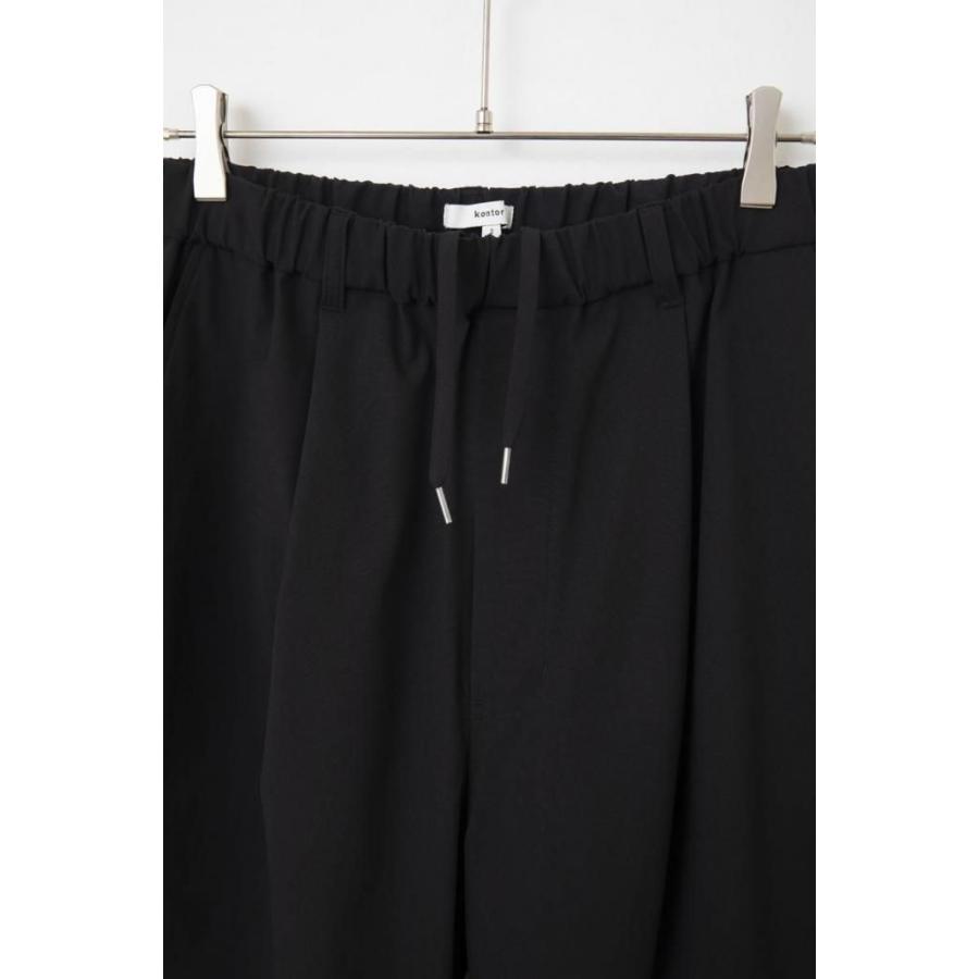 kontor / KON-PT01261 - BLACK リラックスフィット ジャージーパンツ Relaxed-fit jersey trousers |  | 02