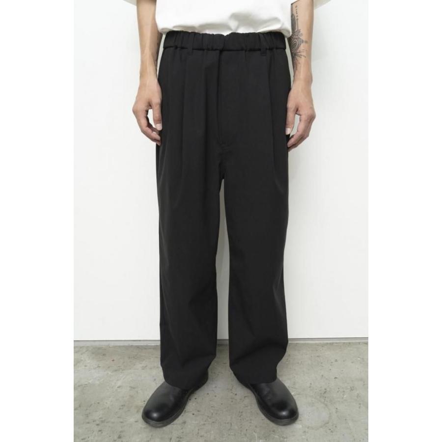 kontor / KON-PT01261 - BLACK リラックスフィット ジャージーパンツ Relaxed-fit jersey trousers |  | 04