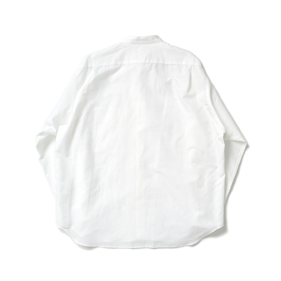 STILL BY HAND スティルバイハンド / SH09261 - WHITE コットン／ラミー バンドカラーシャツ Cotton/ramie band collar shirt | STILL BY HAND | 01