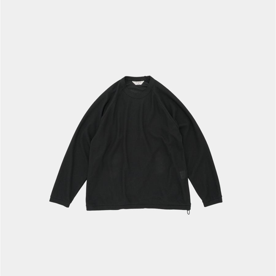 STILL BY HAND スティルバイハンド / CS07261 - BLACK 鹿の子 カットソー Moss stitch long sleeve | STILL BY HAND