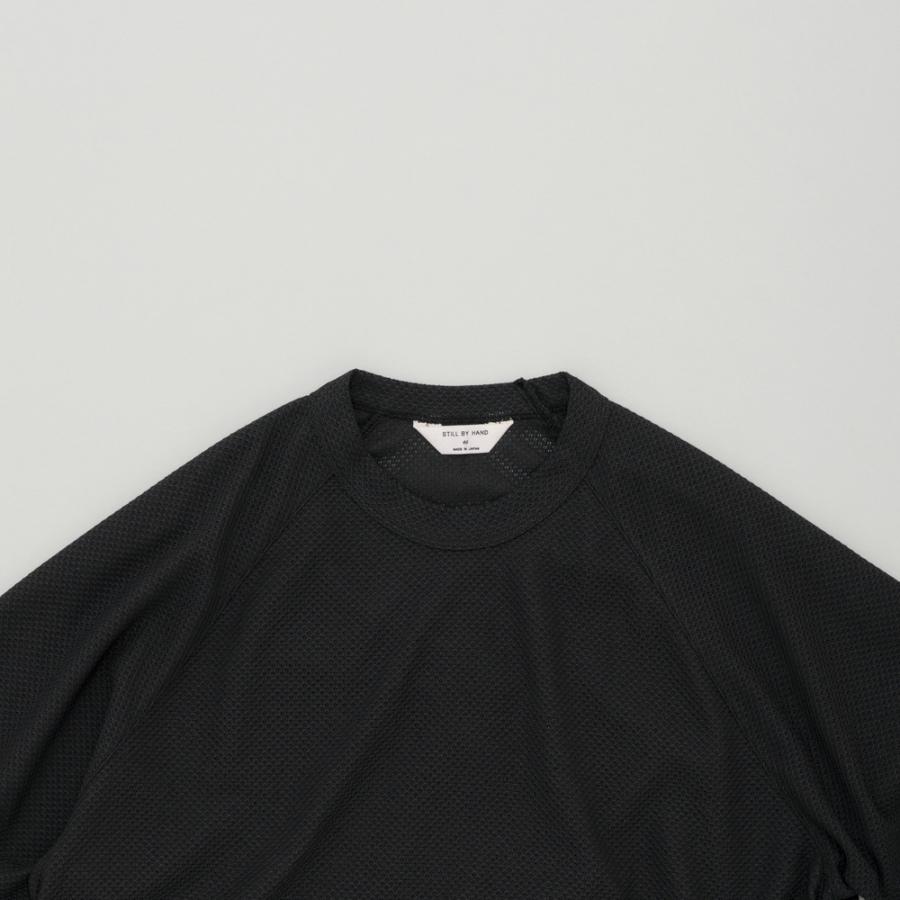 STILL BY HAND スティルバイハンド / CS07261 - BLACK 鹿の子 カットソー Moss stitch long sleeve | STILL BY HAND | 01