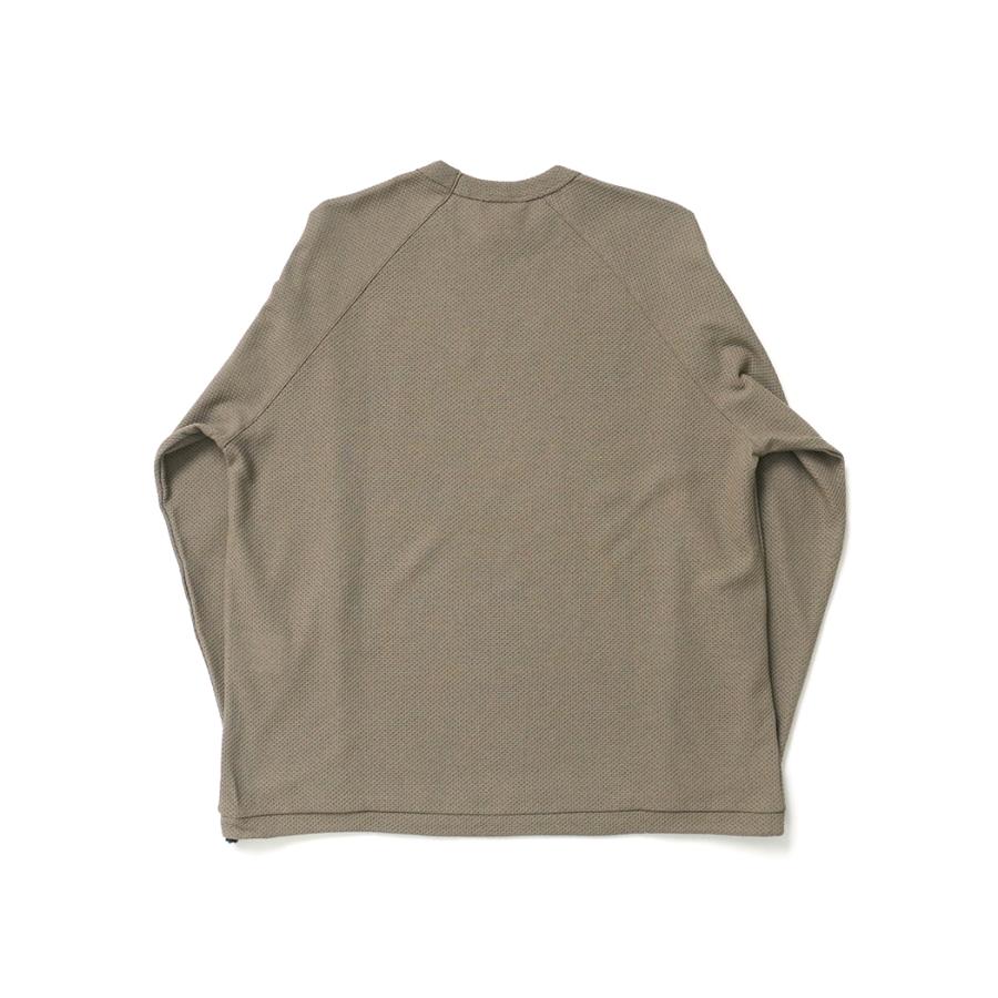 STILL BY HAND スティルバイハンド / CS07261 - KHAKI 鹿の子 カットソー Moss stitch long sleeve | STILL BY HAND | 02