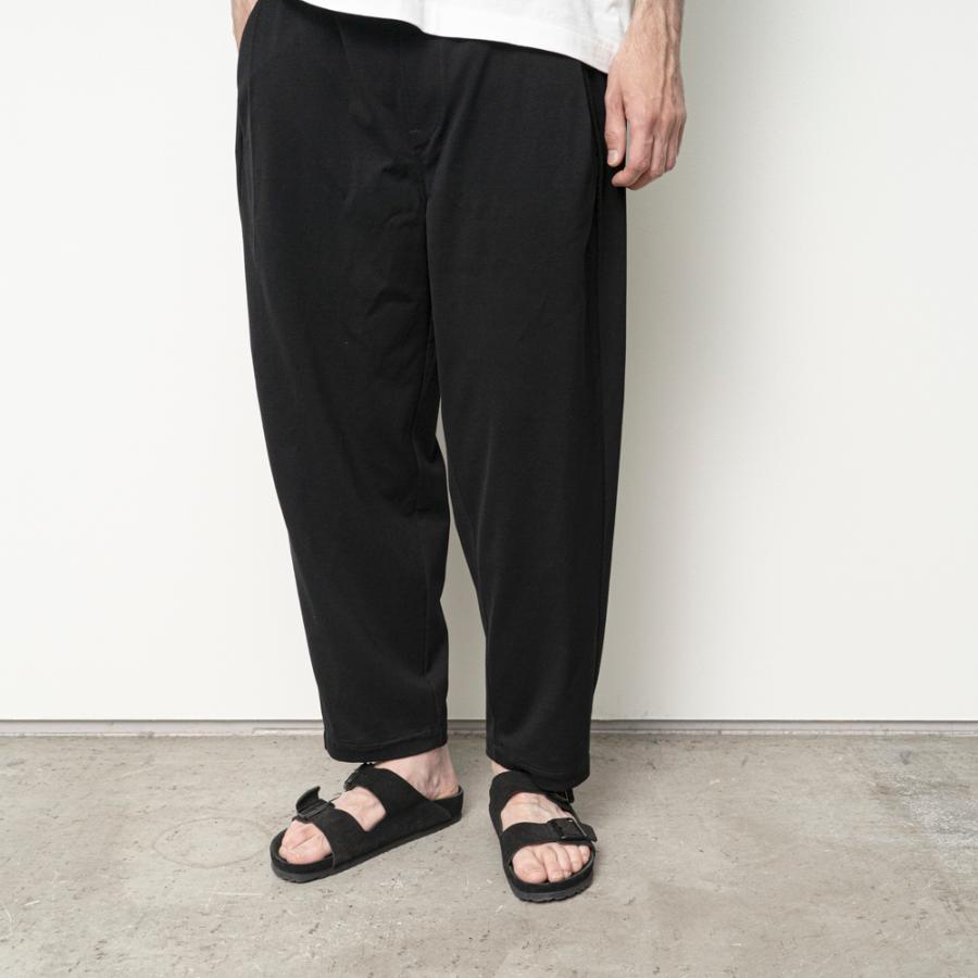STILL BY HAND スティルバイハンド / CS06261 - BLACK NAVY 強撚ジャージーパンツ Twisted jersey pants | STILL BY HAND | 05