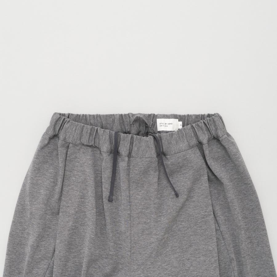 STILL BY HAND スティルバイハンド / CS06261 - MELANGE GREY 強撚ジャージーパンツ Twisted jersey pants | STILL BY HAND | 01