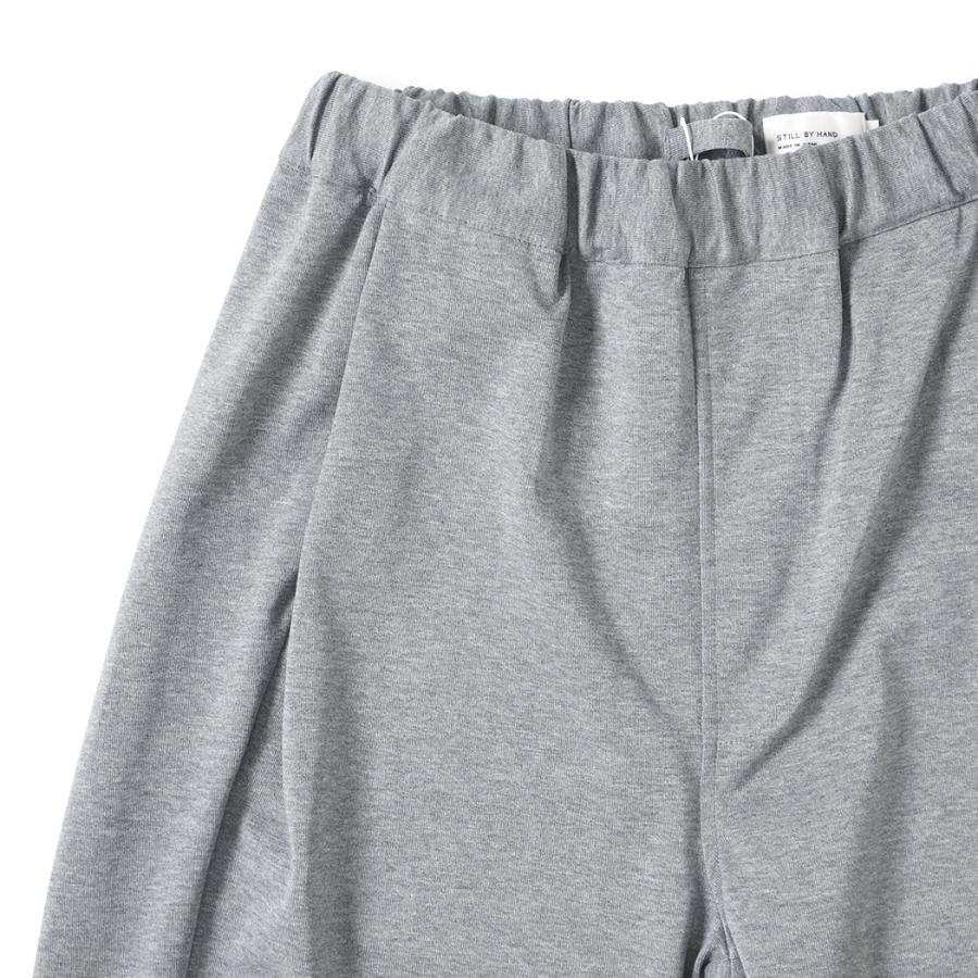 STILL BY HAND スティルバイハンド / CS06261 - MELANGE GREY 強撚ジャージーパンツ Twisted jersey pants | STILL BY HAND | 02