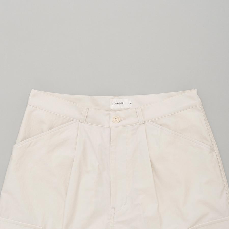 STILL BY HAND スティルバイハンド / PT04261 - IVORY モールスキン カーゴパンツ 6 pocket moleskin pants | STILL BY HAND | 01