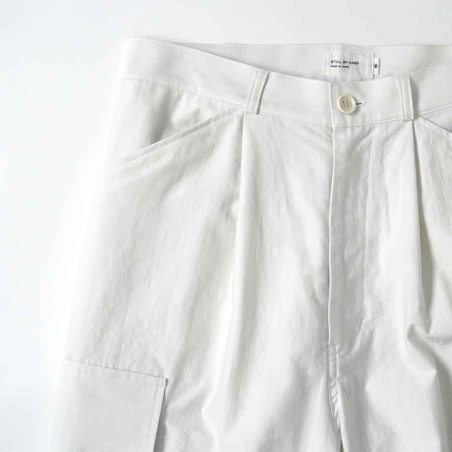 STILL BY HAND スティルバイハンド / PT04261 - IVORY モールスキン カーゴパンツ 6 pocket moleskin pants | STILL BY HAND | 02