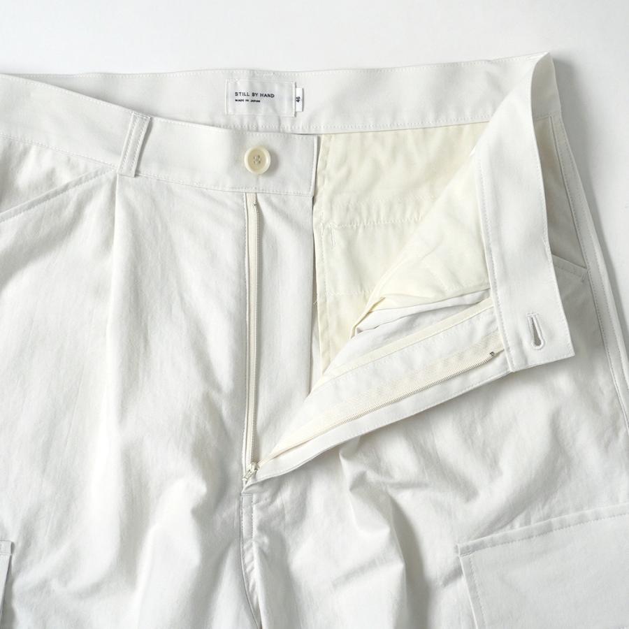 STILL BY HAND スティルバイハンド / PT04261 - IVORY モールスキン カーゴパンツ 6 pocket moleskin pants | STILL BY HAND | 05